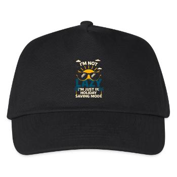 I'm Not Lazy - Just in Holiday Economy Mode - Kids’ Baseball Cap - black - Front