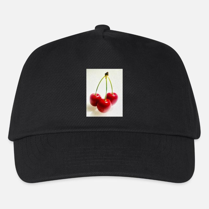 Kirsche - Kinder Basecap - Schwarz