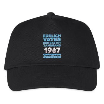 Vater 1967 - Kinder Basecap - Schwarz - Vorne