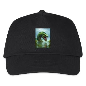 Taniwha, Māori-Wasserwächter aus Neuseeland - Kinder Basecap - Schwarz - Vorne