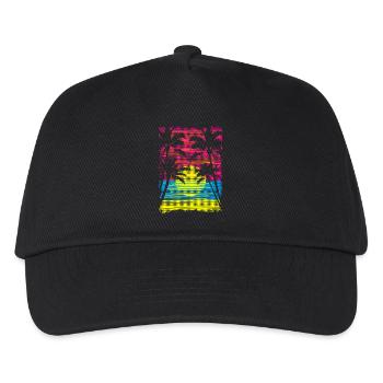 Sunset Paradise - Kinder Basecap - Schwarz - Vorne