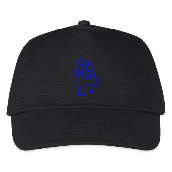 cheval fou langue sortant drôle idiot - Casquette de baseball Enfant - noir - Devant