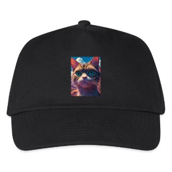 Cybercat - Kids’ Baseball Cap - black - Front
