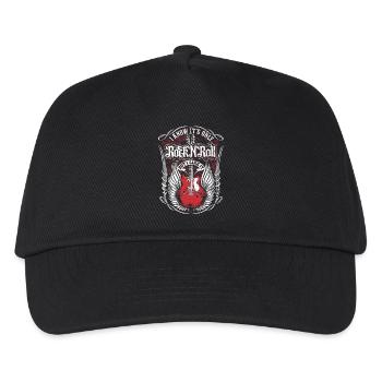 Inspirierende Geburtstags-Rockgitarre - Kinder Basecap - Schwarz - Vorne
