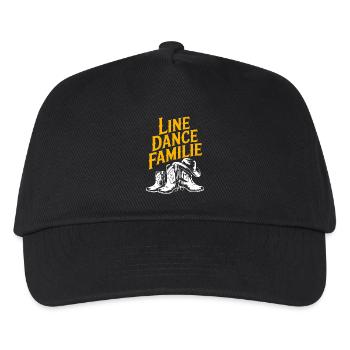 Linedance Familie Papa Mama Kinder - Kinder Basecap - Schwarz - Vorne