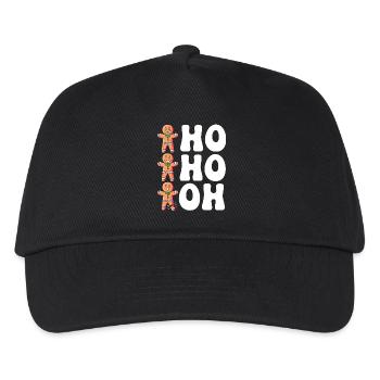 Pain d’épices de Noël Bonhomme en pain d’épices - Casquette de baseball Enfant - noir - Devant