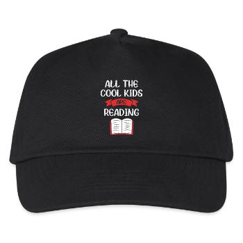 Bookworm Reading Primary School Teacher - Kids’ Baseball Cap - black - Front