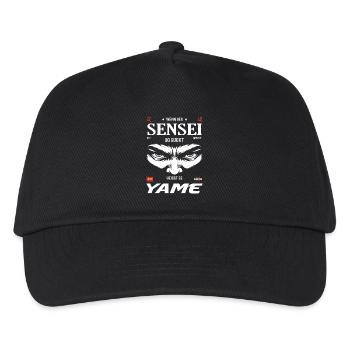 Sensei Böse Blick – Yame Design - Kinder Basecap - Schwarz - Vorne