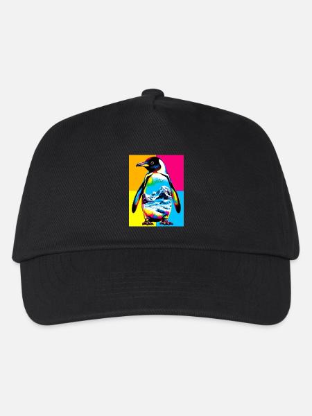 Pinguin - Kinder Basecap - Schwarz