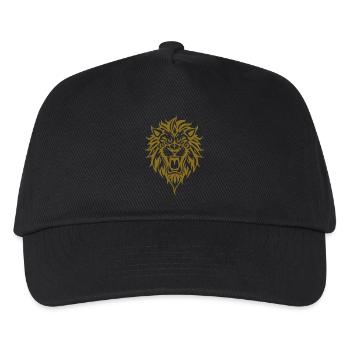 Elegant Lion Head Tribal Design - Kids’ Baseball Cap - black - Front