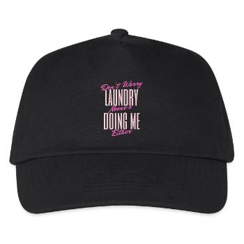 Funny Laundry Quote Design - Kids’ Baseball Cap - black - Front