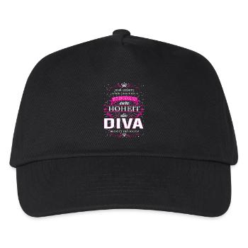Eure Hoheit die Diva betritt den Raum - Kinder Basecap - Schwarz - Vorne