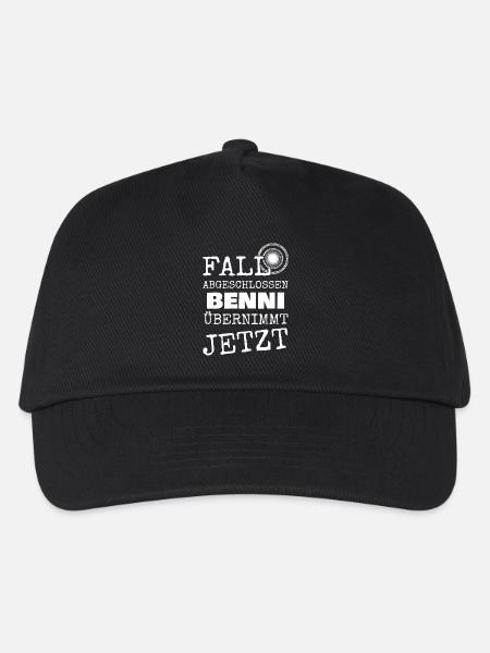 Vorname Benni - Kinder Basecap - Schwarz