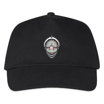 Mystische Muschel mit kosmischem Glanz - Kinder Basecap - Schwarz - Vorne