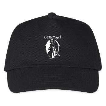 Erzengel Silhouette Design – Himmlische Kraft - Kinder Basecap - Schwarz - Vorne