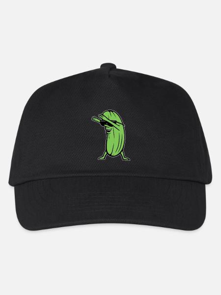 Dabbing Cucumber Dabbing Dab Dance Hip-Hop Dance Pose - Kids’ Baseball Cap - black