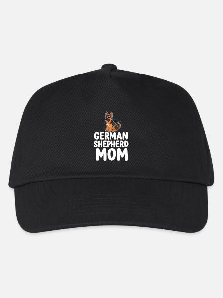 German Shepherd Mom Hundemama Schäferhund - Kinder Basecap - Schwarz
