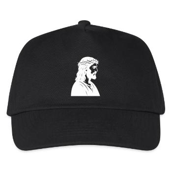 Jesus Christus Silhouette - Kinder Basecap - Schwarz - Vorne