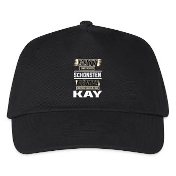 Kay the Most Beautiful Man Shaped by God Design - Kids’ Baseball Cap - black - Front