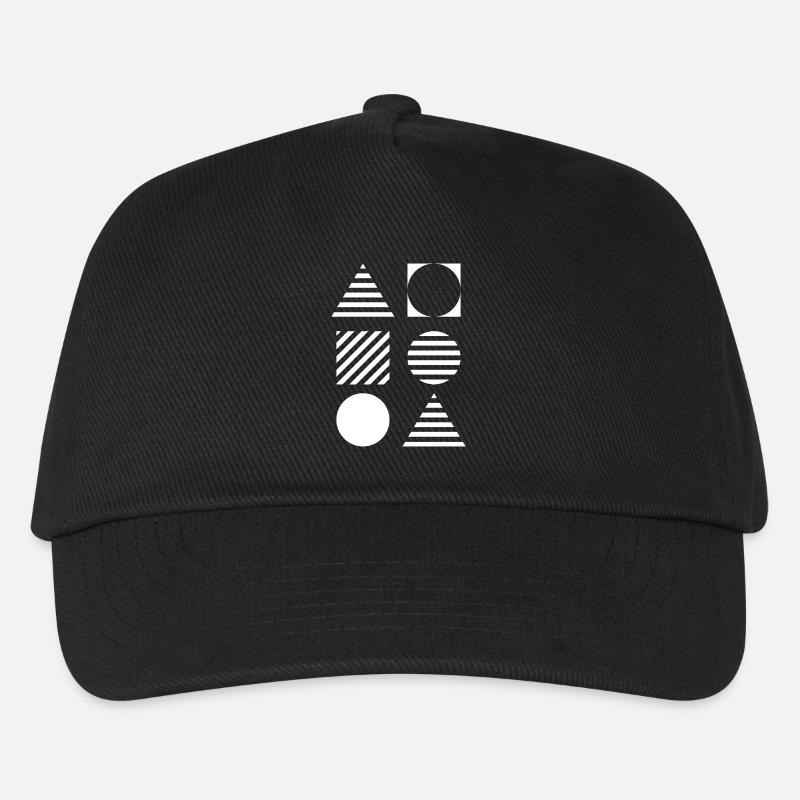 Grille géométrique monochrome - Casquette de baseball Enfant - noir