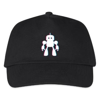 Effet 3D robot – L’avenir rencontre la conception IA - Casquette de baseball Enfant - noir - Devant