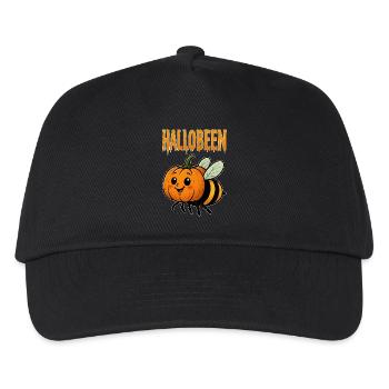 Hallobeen - die Halloween Queen | Wortwitz  - Kinder Basecap - Schwarz - Vorne