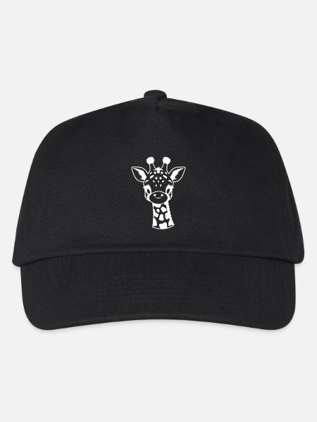 Giraffe - Kinder Basecap - Schwarz