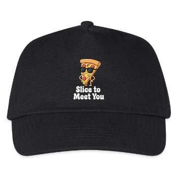 Slice to Meet You - Kids’ Baseball Cap - black - Front