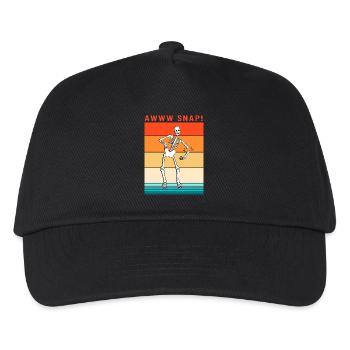 Fracture du bras Fracture osseuse du squelette d’Halloween - Casquette de baseball Enfant - noir - Devant