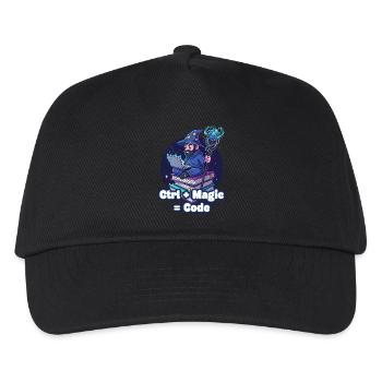Ctrl Magic Code Zauberer - Kinder Basecap - Schwarz - Vorne