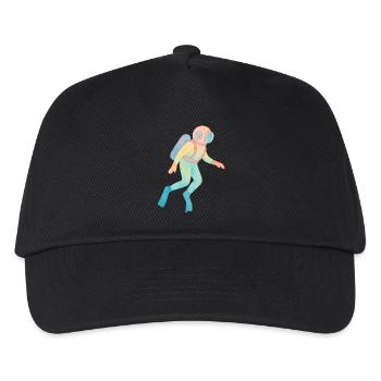 Vintage Watercolour Deep Sea Diver - Kids’ Baseball Cap - black - Front