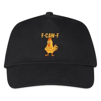 F-CAW-F Funny Chicken - Kids’ Baseball Cap - black - Front