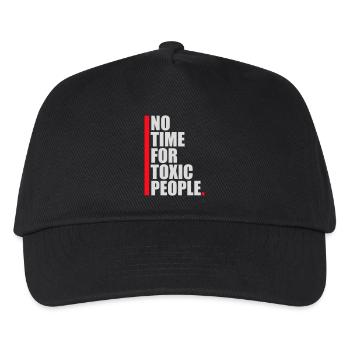 No Time Toxic People Boundaries Self Care Saying - Kids’ Baseball Cap - black - Front