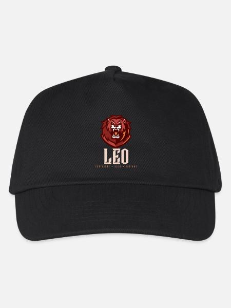 Löwe - Kinder Basecap - Schwarz