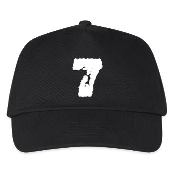 7 Number Seven - Kids’ Baseball Cap - black - Front