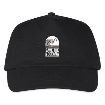 Save the ocean protection conservation quotes - Kids’ Baseball Cap - black - Front