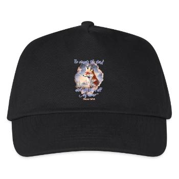 Fox Bible Verse Christian - Kids’ Baseball Cap - black - Front