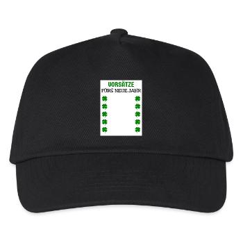 New Year's Resolutions New Year's Eve New Year Shamrocks - Kids’ Baseball Cap - black - Front