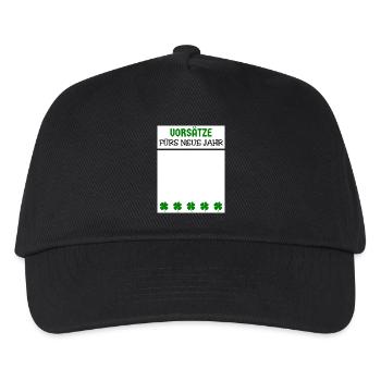 New Year's Eve New Year's Eve Shamrock New Year's Resolutions - Kids’ Baseball Cap - black - Front
