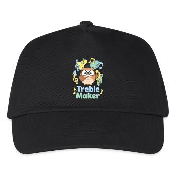 Treble Maker Musician Music Teacher Pun - Kids’ Baseball Cap - black - Front