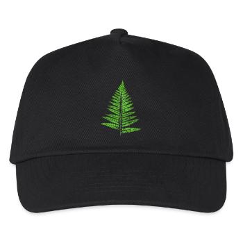 Leaf Fern - Botany Plants - Kids’ Baseball Cap - black - Front