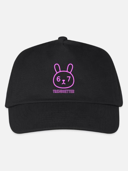Neon Bunny 67: Trendsetter - Kinder Basecap - Schwarz