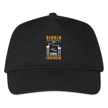 Behold the Civil Engineer - Kids’ Baseball Cap - black - Front