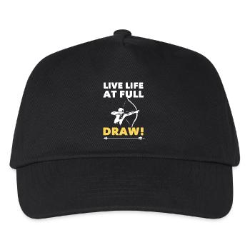 Archery Live Life At Full Draw - Kids’ Baseball Cap - black - Front