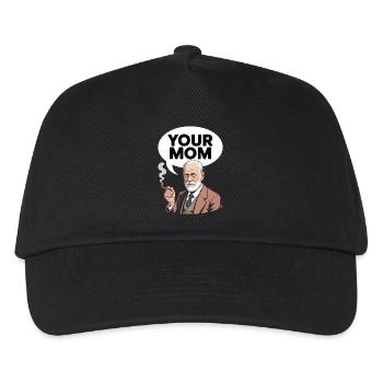 Your Mom - Funny Sigmund Freud T-Shirt - Kids’ Baseball Cap - black - Front