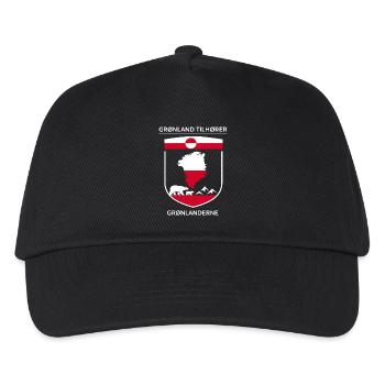 Greenland Belongs to Greenlanders Statement Gift - Kids’ Baseball Cap - black - Front