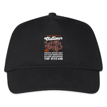 Vintage Car 1976 Retro Car Illustration 50. - Kids’ Baseball Cap - black - Front