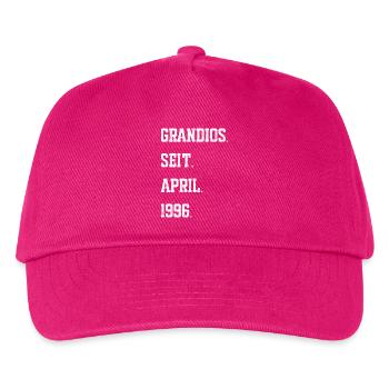  Geburtstag April 1996 - Kinder Basecap - Fuchsia - Vorne