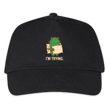 Prickly But Trying - Kids’ Baseball Cap - black - Front