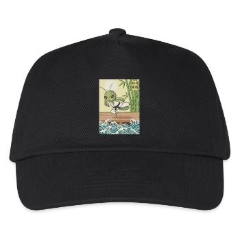 Kawaii Kampfkunst Gottesanbeterin - Kinder Basecap - Schwarz - Vorne